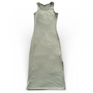 Korye Ribbed Tank Midi Dress - Sage Green